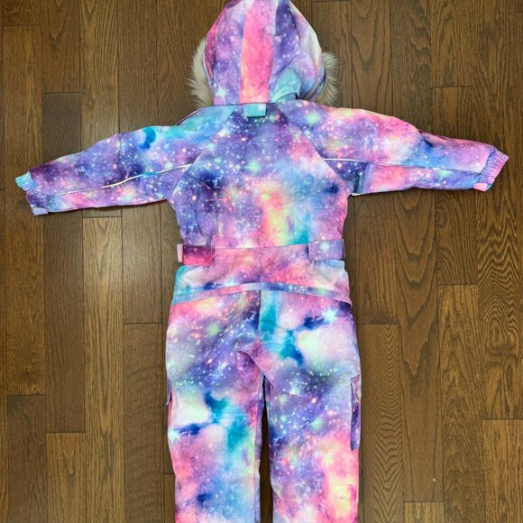 Kid's Blue Magic Waterproof Coverall Snow Suit – Pink/Purple/Blue – 110cm/5-6y - Picture 4 of 5